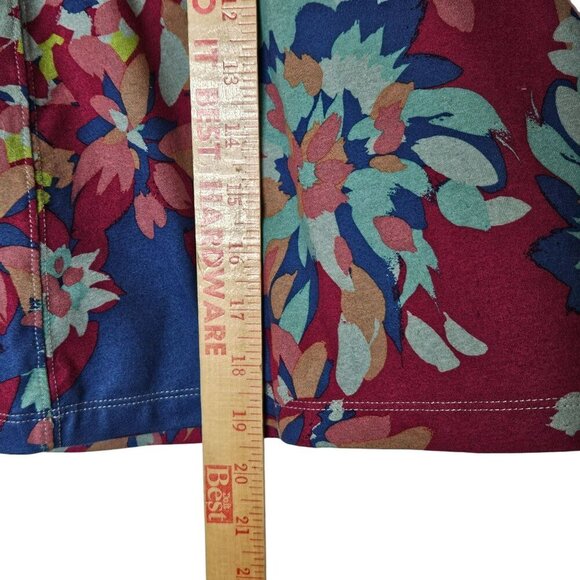 REI‎ Womens Floral Skirt Hidden Zip Pocket sz S Gorpcore Activewear Boho Casual - Picture 7 of 8